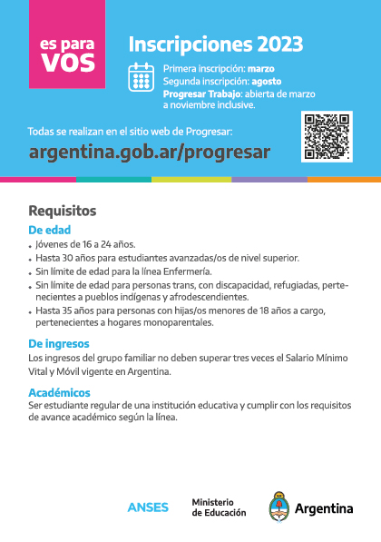 BECAS PROGRESAR 2023 – Instituto Superior De Formación Docente Y ...